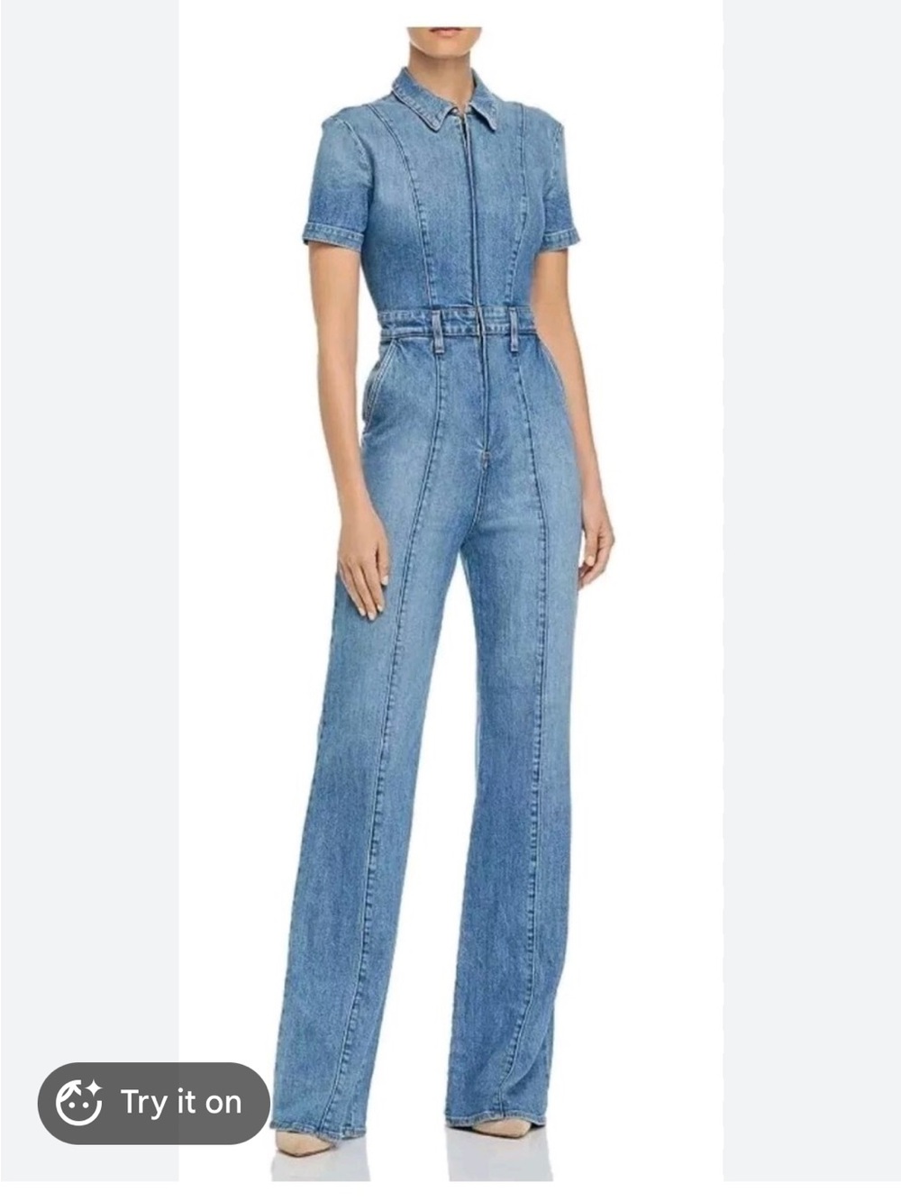 ALICE + OLIVIA Gorgeous Denim
Jumpsuit Size 24 XS (56)